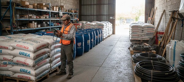 Gestion des stocks et entrepôt agricole